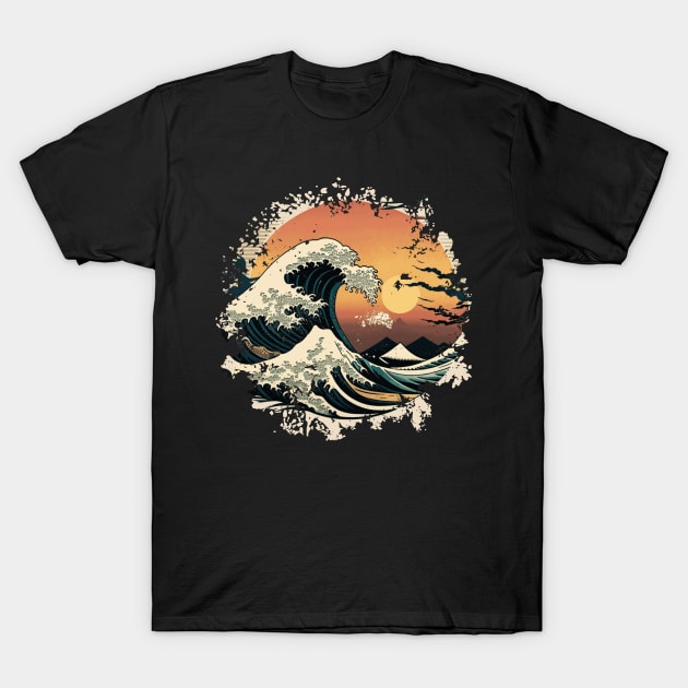 Great Wave T-Shirt by piksimp